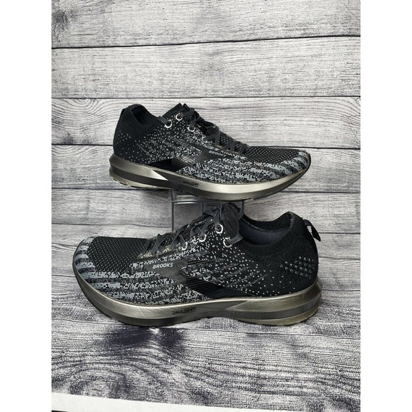 Brooks Shoes - Brooks Womens Levitate 3 DNA AMP Black Gray Running Shoes 1203001B047 Size 11